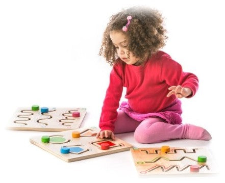Pédagogie Montessori : Labyrinthes Pré-écritures N°3