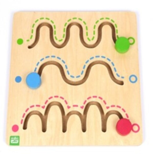 Pédagogie Montessori : Labyrinthes Pré-écritures N°1